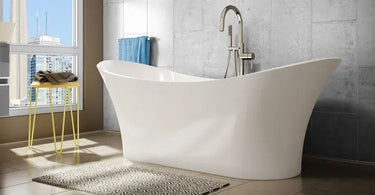 Bathtub Trends in 2021 & 2022 - Modern Style, Metallic Accents & Acrylic Flat Bottom Tubs