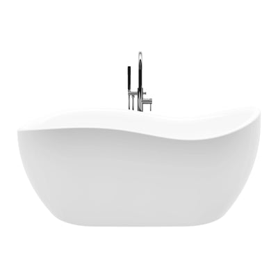 A & E Bath and Shower Axel 68" Premium Acrylic Oval Freestanding Bathtub A & E Bath and Shower