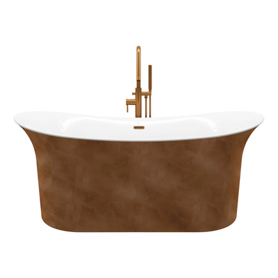 A & E Bath and Shower Axel 68" Premium Acrylic Oval Freestanding Bathtub A & E Bath and Shower