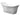 ALFI Brand 74" Matte White Solid Surface Resin Slipper Tub