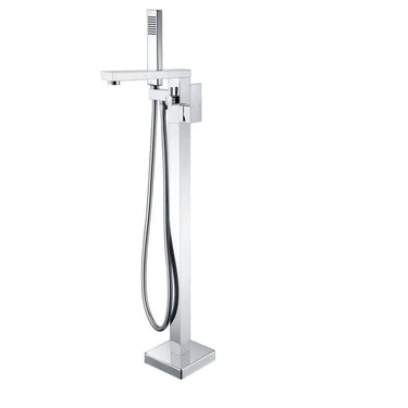 ANZZI Dawn Series FS-AZ0028 2-Handle Freestanding Claw Foot Tub Faucet with Hand Shower - side view