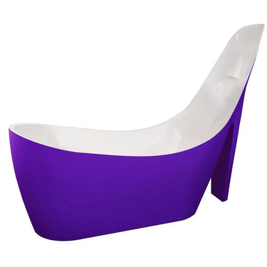 ANZZI Gala Series 6.7 ft. Acrylic Reversible Drain Freestanding Bathtub