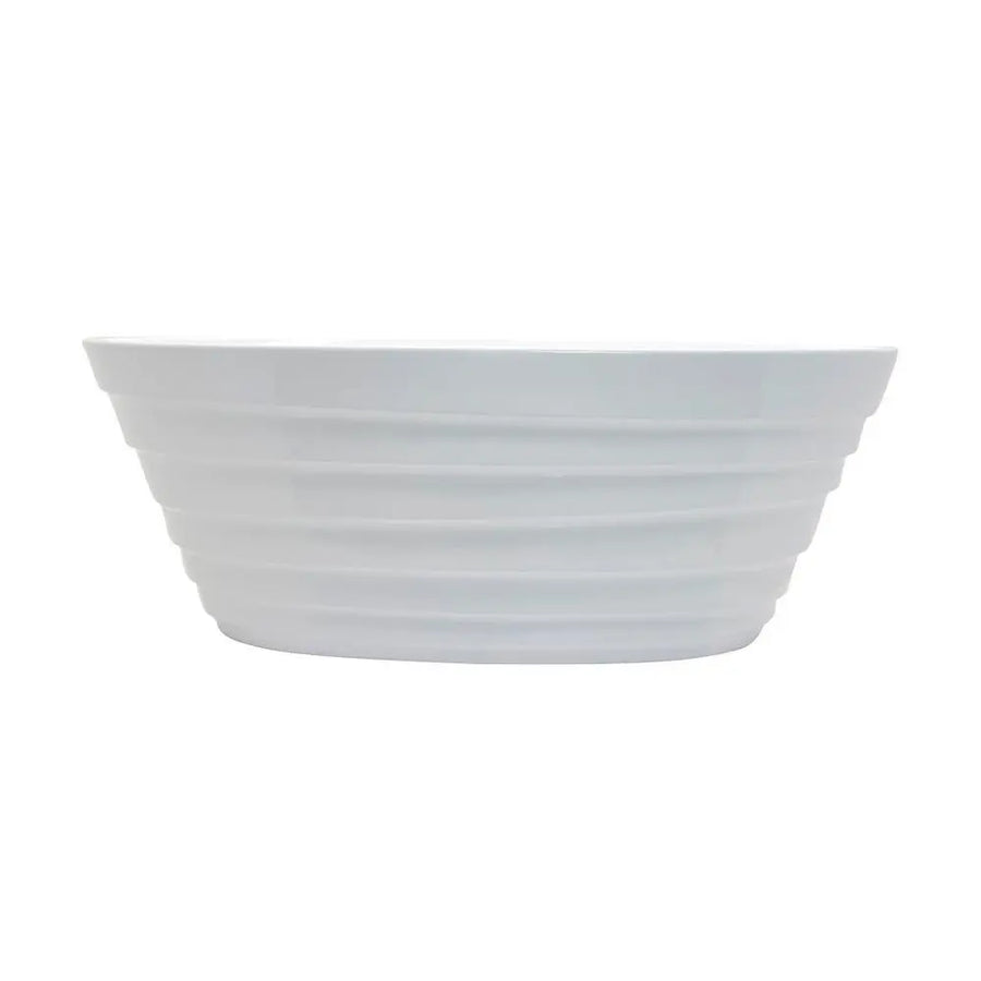 ANZZI Nimbus Series FT-AZ068 5.6 ft. Acrylic Center Drain Freestanding Bathtub in Glossy White SW Corp