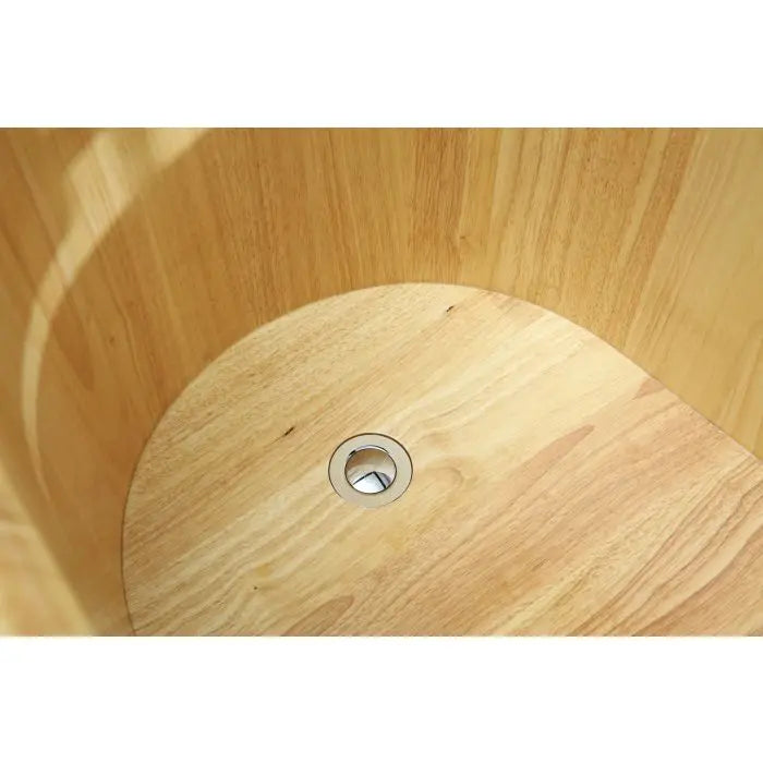 Alfi Brand AB1163 61" Free Standing Wood Bath with Cushion Headrest Alfi Trade Inc