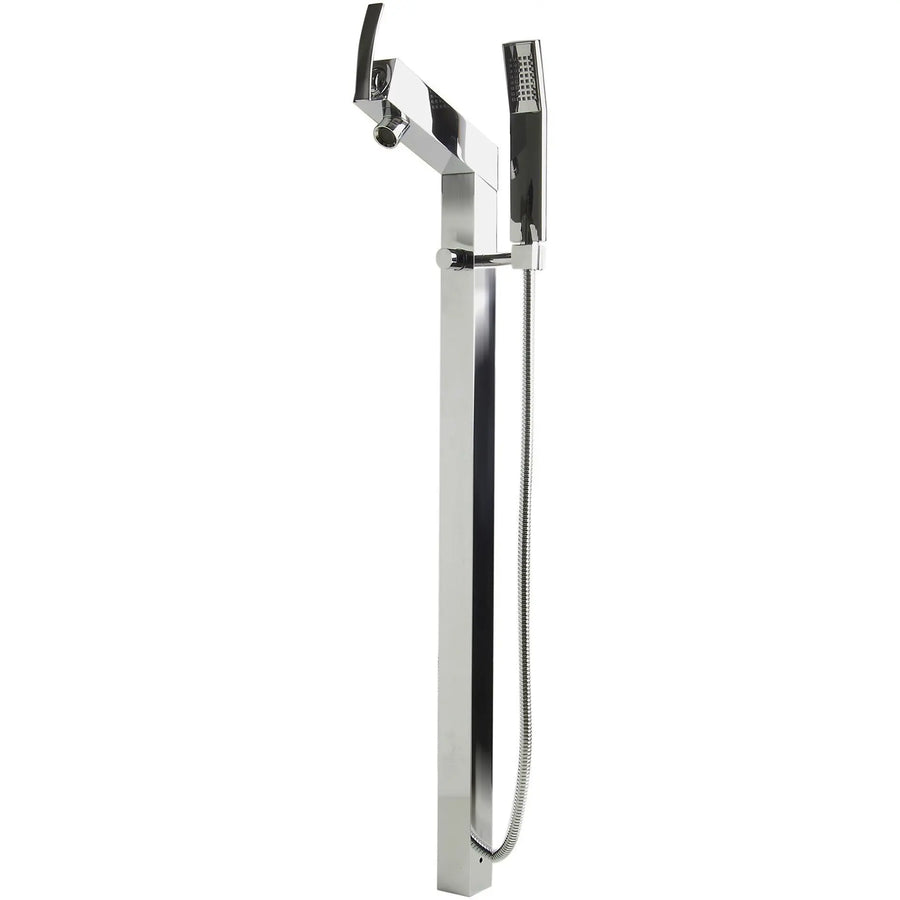 Alfi Brand AB2728 Floor Mounted Tub Filler + Mixer Hand Held Shower Head