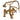 Barclay 4601 Brass Finish Faucet with Cross Handles