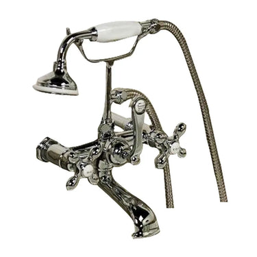 Barclay 4602 Clawfoot Tub Filler " Elephant Spout, Hand Held Shower, Swivel Mounts