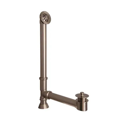Barclay Andover 60″ Acrylic Roll Top Tub Kit in White – Brushed Nickel Accessories - TKATR60-WBN2 Barclay Products
