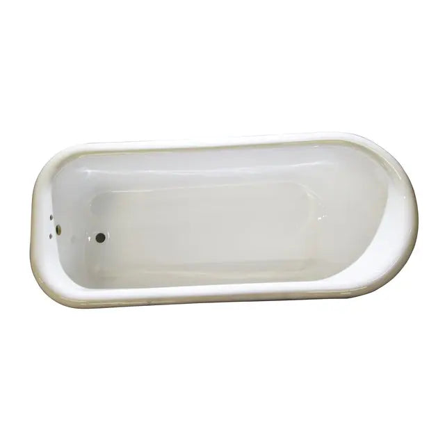 Barclay Asia 67" Acrylic Roll Top Freestanding Bathtub ADTR67-WH