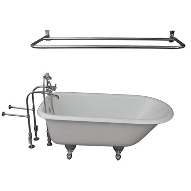 Barclay Bartlett 60" Cast Iron Roll Top Tub Kit