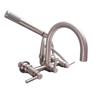 Barclay Clawfoot Tub Filler " Gooseneck Spout & Lever Handles - 7088-ML