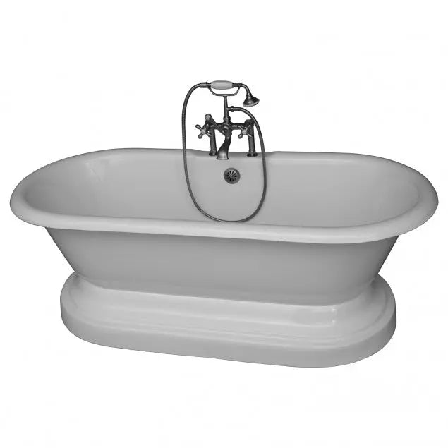 Barclay Columbus 61″ Cast Iron Double Roll Top Tub Kit Barclay Products