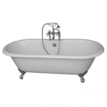 Barclay Columbus 61" Cast Iron Double Roll Top Tub Kit