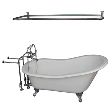 Barclay Griffin 61" Cast Iron Slipper Tub Kit - No Holes