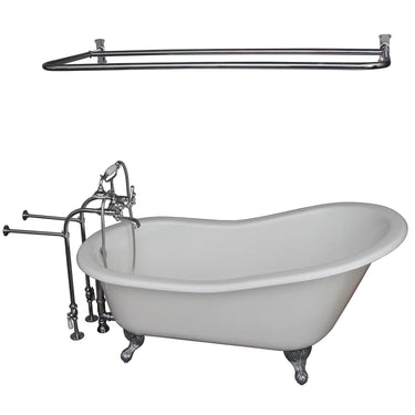 Barclay Griffin 61" Cast Iron Slipper Tub Kit - No Holes