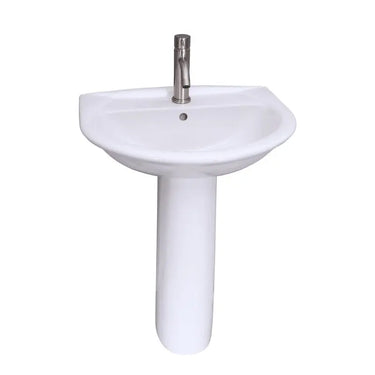 Barclay Karla 605 Pedestal Lavatory Bathroom Sink - detail view