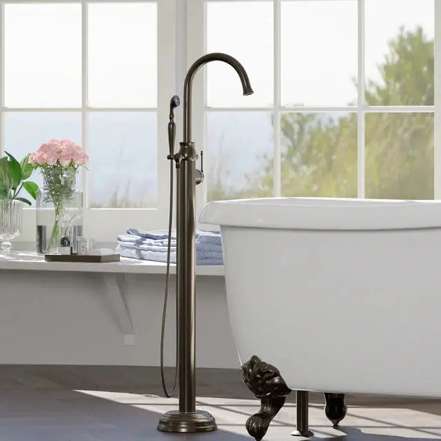 Barclay LeBaron Freestanding Tub Filler with Hand Shower 7976 Barclay Products