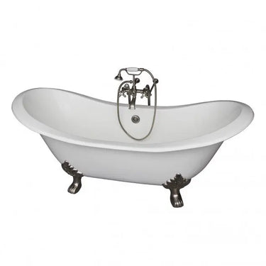 Barclay Marshall 71" Cast Iron Double Slipper Clawfoot Tub Kit