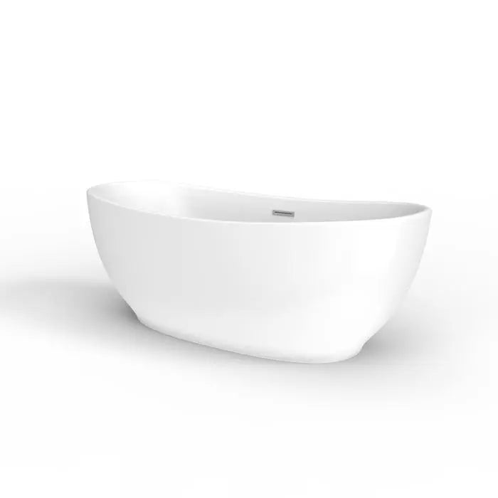 Barclay Mystique 59" Acrylic Double Slipper Tub with Center Drain and Overflow Barclay Products