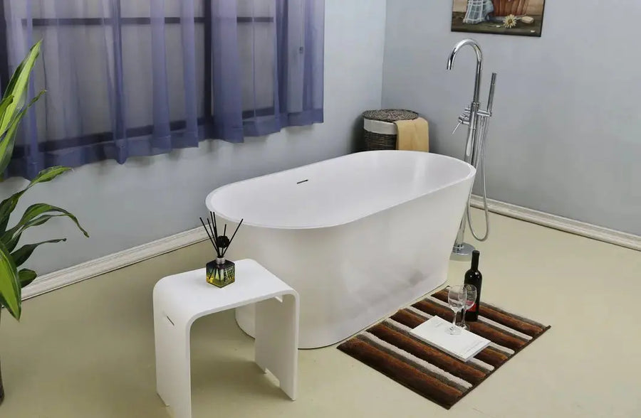 Barclay Orfeo 59" BARstone Freestanding Tub - RTDEN59