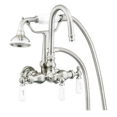 Barclay Products 4022-PL Clawfoot Tub Filler - Diverter Faucet with Code Gooseneck Spout Barclay Products