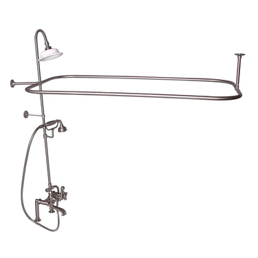 Barclay Products Rectangular Shower Unit " Metal Cross Handles
