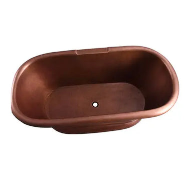 Barclay Reedley 60" Copper Double Roll Top Freestanding Tub - alternate view