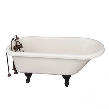 Barclay TKADTR60-BORB2 Anthea 60" Acrylic Roll Top Tub Kit in Bisque - Oil Rubbed Bronze Accessories Barclay Products
