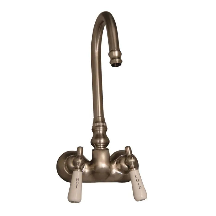 Barclay TKADTR60-WBN4 Anthea 60″ Acrylic Roll Top Tub Kit in White – Brushed Nickel Accessories Barclay Products
