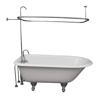 Barclay TKCTR67-CP1 Brocton 68" Cast Iron Roll Top Tub Kit " Polished Chrome Accessories