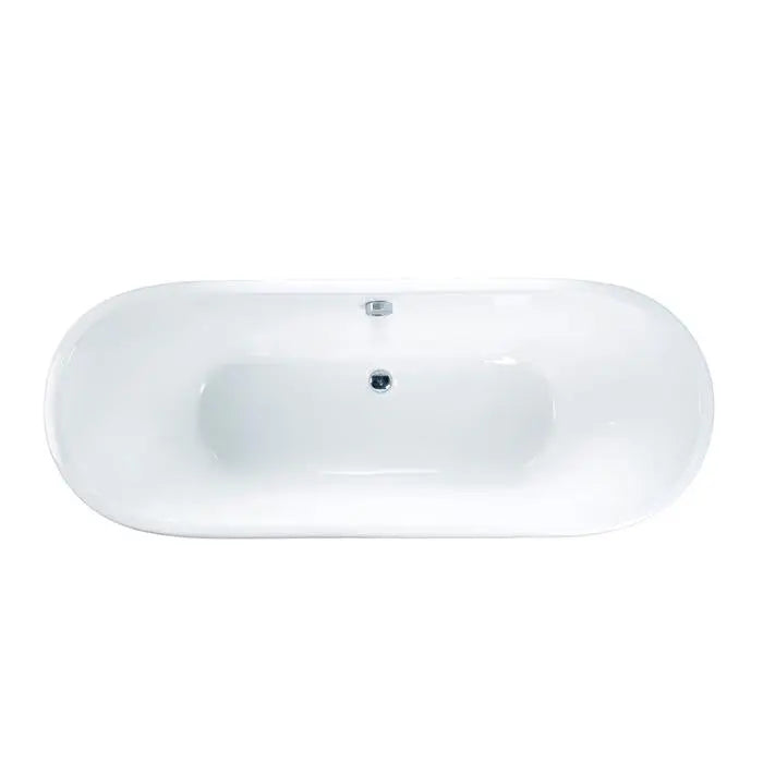 Barclay Wakely 67" Cast Iron Skirted Bateau Tub