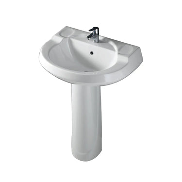 Barclay Wynne 705 Pedestal Lavatory Bathroom Sink - side view