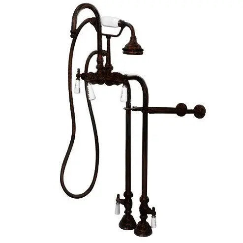 Cambridge Plumbing Clawfoot Tub Freestanding English Telephone Gooseneck Faucet & Hand Held Shower Combo