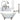 Cambridge Plumbing DES-463D-2-PKG Cast Iron Double Ended Slipper Tub 71" X 30" with 7" Deck Mount Faucet Drillings and