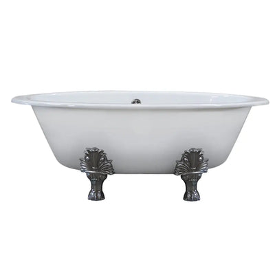 Cambridge Plumbing DEX-NH Extra Wide Cast Iron Clawfoot Tub, 65.5 x 35.5 No Faucet Holes Cambridge Plumbing