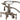 Kingston Brass CC1301T Vintage Wall Mount Tub Filler with Adjustable Centers - detail view