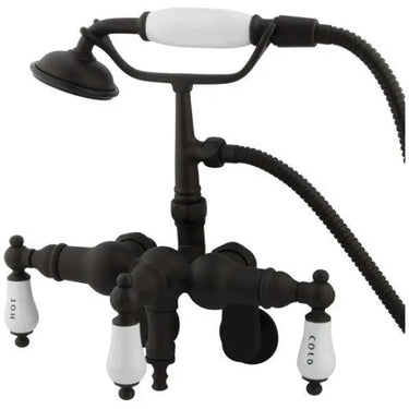 Kingston Brass CC423T Vintage Wall Mount Tub Filler with Adjustable Centers