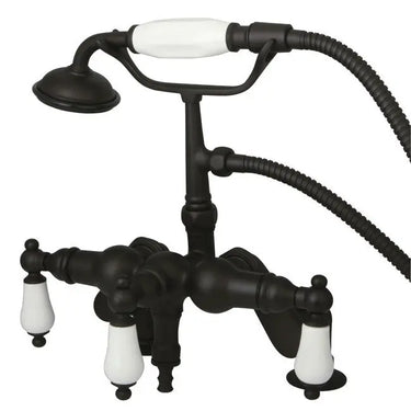 Kingston Brass CC621T Vintage Deck Mount Tub Filler with Adjustable Centers - side view