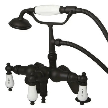 Kingston Brass CC623T Vintage Deck Mount Tub Filler with Adjustable Centers - side view