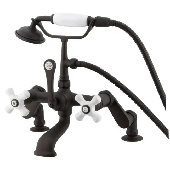 Kingston Brass CC659T Vintage Deck Mount Tub Filler with Adjustable Centers