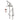 Kingston Brass Concord CCK810XDKL Freestanding Tub Faucet with Supply Line and Stop Valve, Polished Chrome Kingston Brass