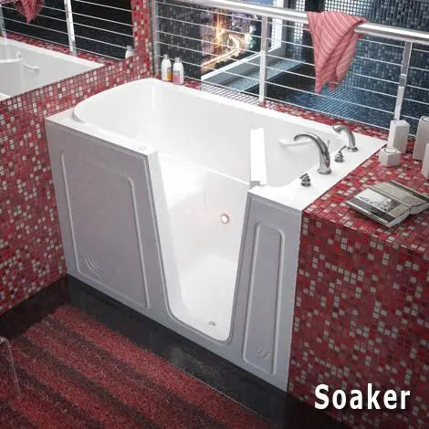 MediTub 3260 Series 32 x 60 Acrylic Fiberglass Walk-In Bathtub