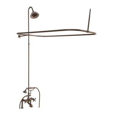 Barclay Products 4063 Tub/Shower Converto Unit with Faucet " Elephant Spout, Shower Ring, Riser, Showerhead