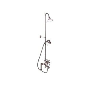 Barclay Products Clawfoot Tub/Shower Converto Unit with Handshower - side view