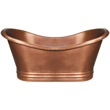 Whitehaus Collection WHCT-1001 Freestanding Copper Tub - side view