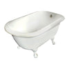 Barclay Products Alexia Acrylic Roll Top, 53" - Affordable Cheap Freestanding Clawfoot Bathtubs Tub
