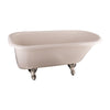 Barclay Andover Acrylic Roll Top Freestanding Clawfoot Bathtub front view white background