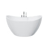 A & E Bath and Shower Turin Acrylic 56" Premium Oval Freestanding Tub (No Faucet Included)