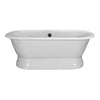 Barclay Products Cromwell Cast Iron Dbl Roll w/ - Affordable Cheap Freestanding Clawfoot Bathtubs Tub