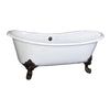 Barclay Products Nelson Cast Iron Dbl Slipper - Affordable Cheap Freestanding Clawfoot Bathtubs Tub